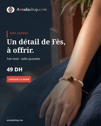 Post Instagram Assalashop pour un bracelet de Fès
